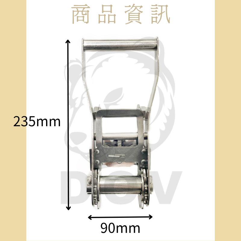 3噸 重型白鐵手拉器無鉤款